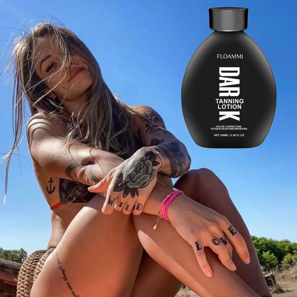 Tattoo Glow Guard – Sun Tanning Lotion with Tattoo Fade Protection FLOAMMI